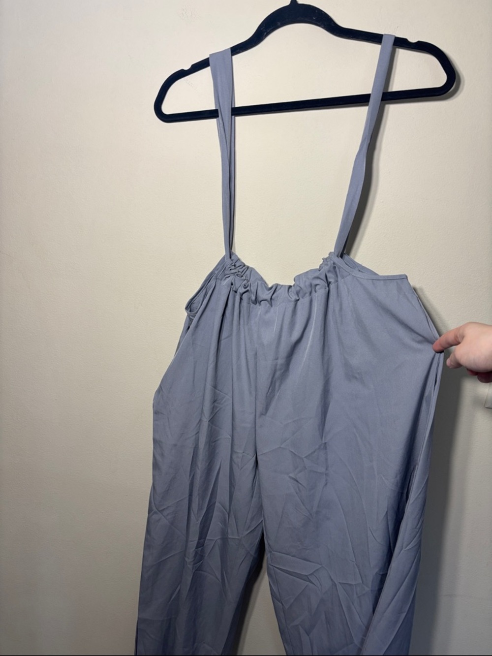 Womens Light Gray Strappy Jumpsuit NWOT